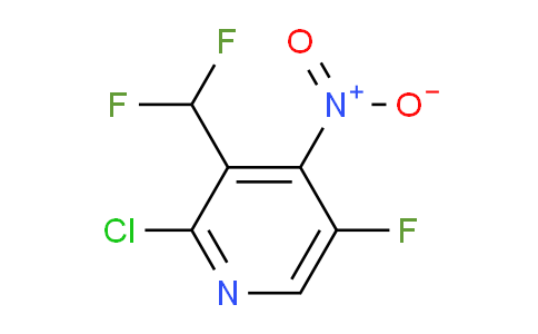 2-Chloro-3-(difluoromethyl)-5-fluoro-4-nitropyridine