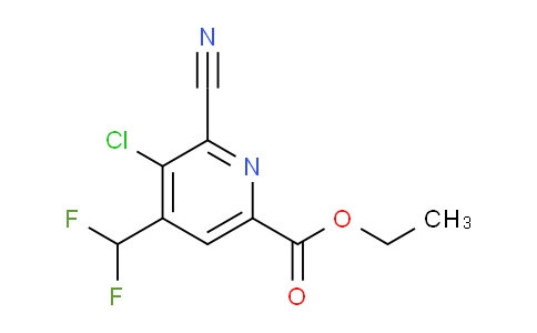 AM222889 | 1806918-51-3 | Ethyl 3-chloro-2-cyano-4-(difluoromethyl)pyridine-6-carboxylate