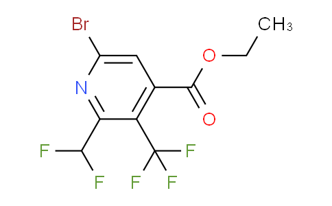 AM222916 | 1805961-88-9 | Ethyl 6-bromo-2-(difluoromethyl)-3-(trifluoromethyl)pyridine-4-carboxylate