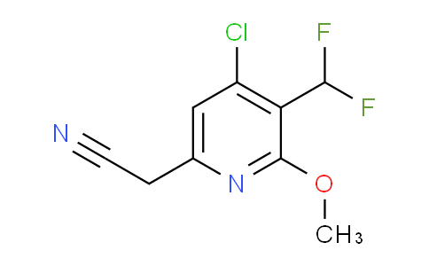 AM222927 | 1804495-34-8 | 4-Chloro-3-(difluoromethyl)-2-methoxypyridine-6-acetonitrile