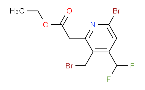 AM222968 | 1805387-97-6 | Ethyl 6-bromo-3-(bromomethyl)-4-(difluoromethyl)pyridine-2-acetate