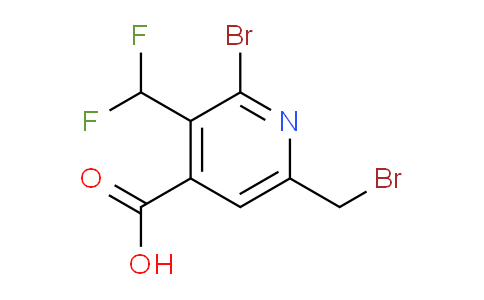 2-Bromo-6-(bromomethyl)-3-(difluoromethyl)pyridine-4-carboxylic acid