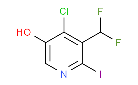 4-Chloro-3-(difluoromethyl)-5-hydroxy-2-iodopyridine