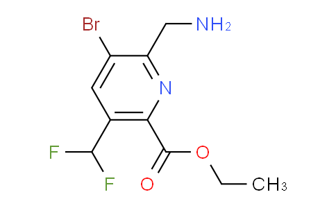 AM223004 | 1805942-63-5 | Ethyl 2-(aminomethyl)-3-bromo-5-(difluoromethyl)pyridine-6-carboxylate