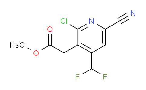 Methyl 2-chloro-6-cyano-4-(difluoromethyl)pyridine-3-acetate