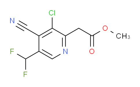 Methyl 3-chloro-4-cyano-5-(difluoromethyl)pyridine-2-acetate