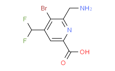 AM223014 | 1804844-75-4 | 2-(Aminomethyl)-3-bromo-4-(difluoromethyl)pyridine-6-carboxylic acid