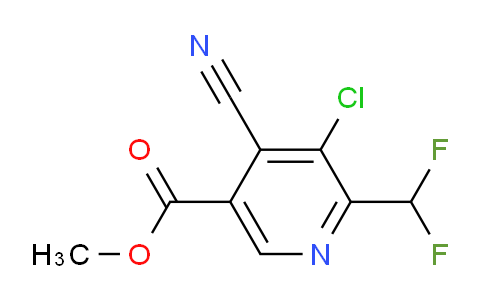 Methyl 3-chloro-4-cyano-2-(difluoromethyl)pyridine-5-carboxylate