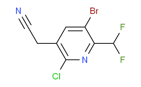 AM223034 | 1806977-73-0 | 3-Bromo-6-chloro-2-(difluoromethyl)pyridine-5-acetonitrile