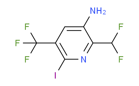 3-Amino-2-(difluoromethyl)-6-iodo-5-(trifluoromethyl)pyridine