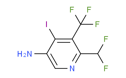 5-Amino-2-(difluoromethyl)-4-iodo-3-(trifluoromethyl)pyridine