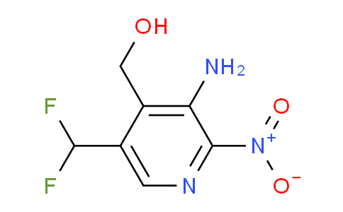 3-Amino-5-(difluoromethyl)-2-nitropyridine-4-methanol