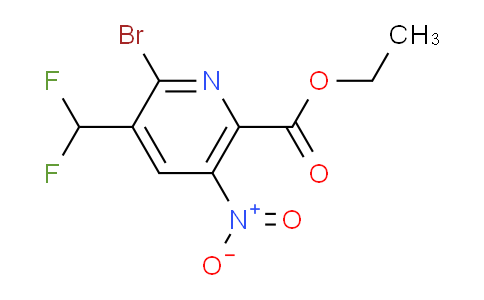 AM223072 | 1804665-26-6 | Ethyl 2-bromo-3-(difluoromethyl)-5-nitropyridine-6-carboxylate