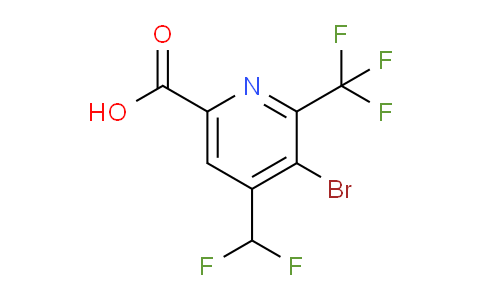 AM223074 | 1805369-46-3 | 3-Bromo-4-(difluoromethyl)-2-(trifluoromethyl)pyridine-6-carboxylic acid
