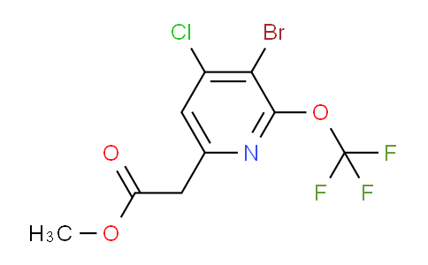 AM22308 | 1803617-78-8 | Methyl 3-bromo-4-chloro-2-(trifluoromethoxy)pyridine-6-acetate