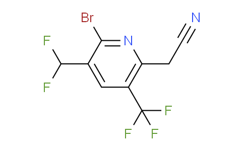 AM223080 | 1805253-87-5 | 2-Bromo-3-(difluoromethyl)-5-(trifluoromethyl)pyridine-6-acetonitrile