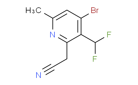 AM223097 | 1805432-38-5 | 4-Bromo-3-(difluoromethyl)-6-methylpyridine-2-acetonitrile