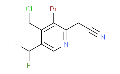 AM223099 | 1806915-36-5 | 3-Bromo-4-(chloromethyl)-5-(difluoromethyl)pyridine-2-acetonitrile