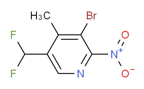 AM223102 | 1805244-29-4 | 3-Bromo-5-(difluoromethyl)-4-methyl-2-nitropyridine