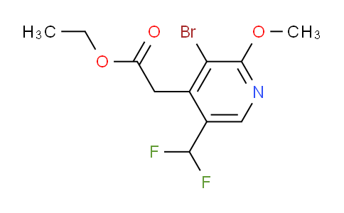 AM223111 | 1804978-50-4 | Ethyl 3-bromo-5-(difluoromethyl)-2-methoxypyridine-4-acetate