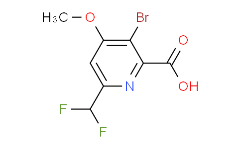 AM223129 | 1804961-18-9 | 3-Bromo-6-(difluoromethyl)-4-methoxypyridine-2-carboxylic acid