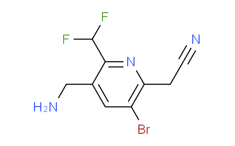 AM223142 | 1806969-87-8 | 3-(Aminomethyl)-5-bromo-2-(difluoromethyl)pyridine-6-acetonitrile