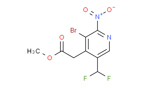 AM223152 | 1805382-27-7 | Methyl 3-bromo-5-(difluoromethyl)-2-nitropyridine-4-acetate