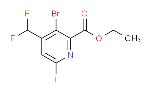 AM223154 | 1806912-00-4 | Ethyl 3-bromo-4-(difluoromethyl)-6-iodopyridine-2-carboxylate