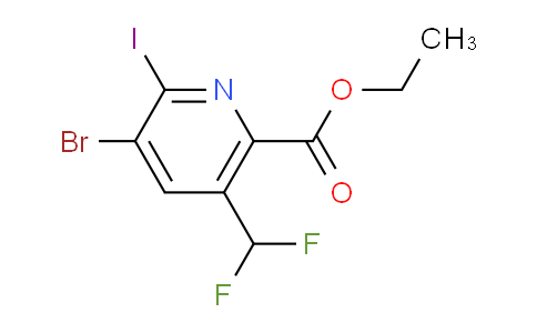 AM223155 | 1805418-32-9 | Ethyl 3-bromo-5-(difluoromethyl)-2-iodopyridine-6-carboxylate