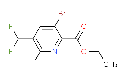 AM223156 | 1805345-23-6 | Ethyl 3-bromo-5-(difluoromethyl)-6-iodopyridine-2-carboxylate