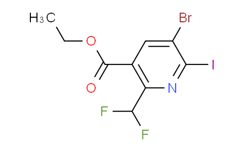 AM223157 | 1805376-98-0 | Ethyl 3-bromo-6-(difluoromethyl)-2-iodopyridine-5-carboxylate