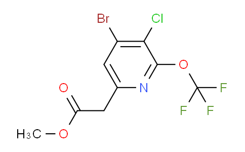 AM22319 | 1804592-63-9 | Methyl 4-bromo-3-chloro-2-(trifluoromethoxy)pyridine-6-acetate