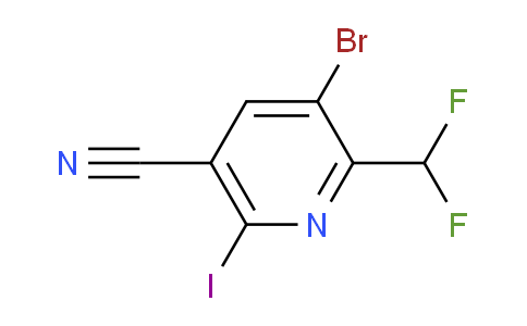 AM223196 | 1805010-72-3 | 3-Bromo-5-cyano-2-(difluoromethyl)-6-iodopyridine