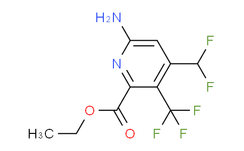 AM223207 | 1805153-40-5 | Ethyl 6-amino-4-(difluoromethyl)-3-(trifluoromethyl)pyridine-2-carboxylate