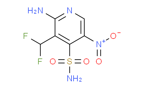 2-Amino-3-(difluoromethyl)-5-nitropyridine-4-sulfonamide