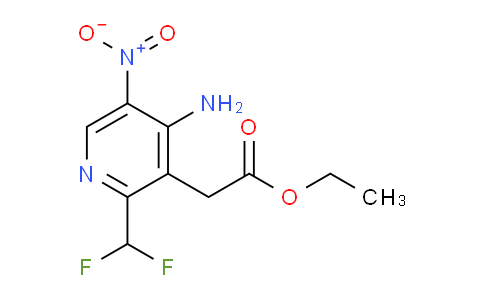 Ethyl 4-amino-2-(difluoromethyl)-5-nitropyridine-3-acetate
