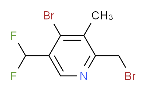 4-Bromo-2-(bromomethyl)-5-(difluoromethyl)-3-methylpyridine