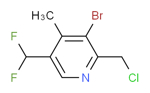 3-Bromo-2-(chloromethyl)-5-(difluoromethyl)-4-methylpyridine