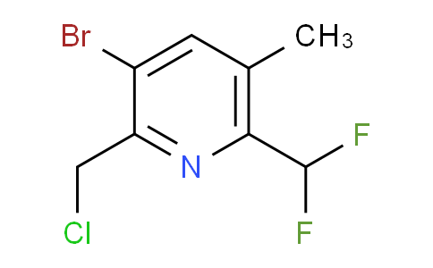3-Bromo-2-(chloromethyl)-6-(difluoromethyl)-5-methylpyridine