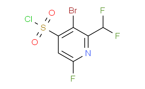 AM223261 | 1804854-10-1 | 3-Bromo-2-(difluoromethyl)-6-fluoropyridine-4-sulfonyl chloride