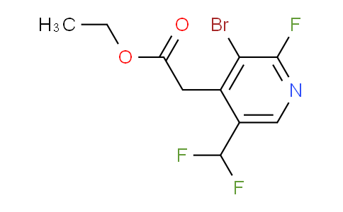 AM223265 | 1804852-94-5 | Ethyl 3-bromo-5-(difluoromethyl)-2-fluoropyridine-4-acetate