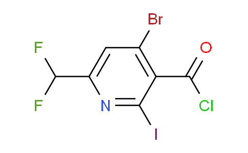 4-Bromo-6-(difluoromethyl)-2-iodopyridine-3-carbonyl chloride