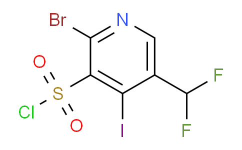 2-Bromo-5-(difluoromethyl)-4-iodopyridine-3-sulfonyl chloride