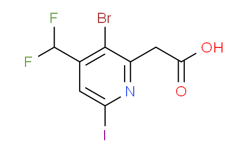 AM223282 | 1806872-53-6 | 3-Bromo-4-(difluoromethyl)-6-iodopyridine-2-acetic acid
