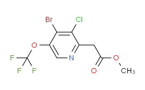 Methyl 4-bromo-3-chloro-5-(trifluoromethoxy)pyridine-2-acetate