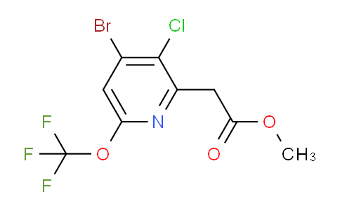 Methyl 4-bromo-3-chloro-6-(trifluoromethoxy)pyridine-2-acetate