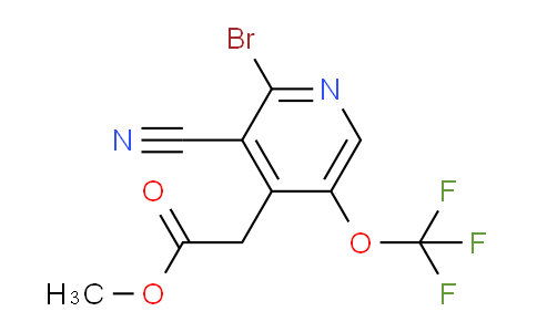 Methyl 2-bromo-3-cyano-5-(trifluoromethoxy)pyridine-4-acetate