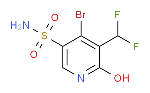 4-Bromo-3-(difluoromethyl)-2-hydroxypyridine-5-sulfonamide