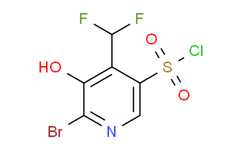 2-Bromo-4-(difluoromethyl)-3-hydroxypyridine-5-sulfonyl chloride