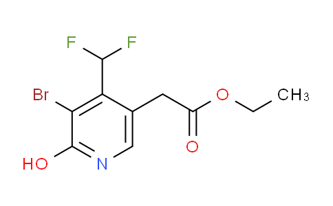 Ethyl 3-bromo-4-(difluoromethyl)-2-hydroxypyridine-5-acetate
